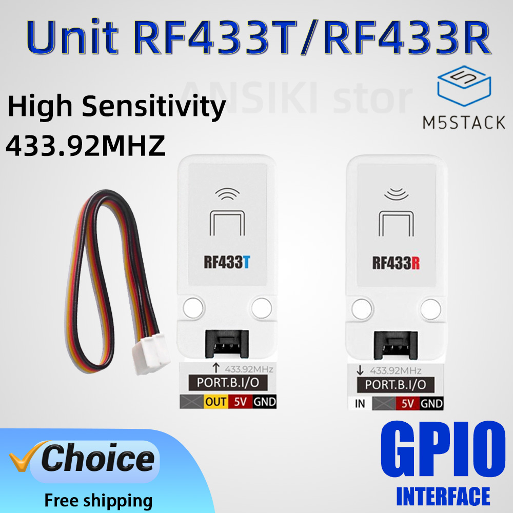 Diy Home Automation System - Kit de Sistema IoT M5Stack RF433T/RF433R,