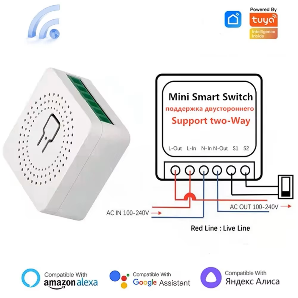 Diy Home Automation Controller - Interruptor inteligente WiFi de 16A, módulo