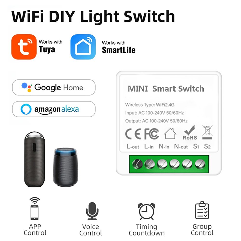 Control de vía Tuya Mini 16A W - Diy Home Automation Controller reseña y precio