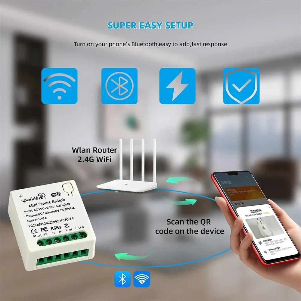 Interruptor Inteligente WIFI 1 - Diy Home Automation System reseña y precio
