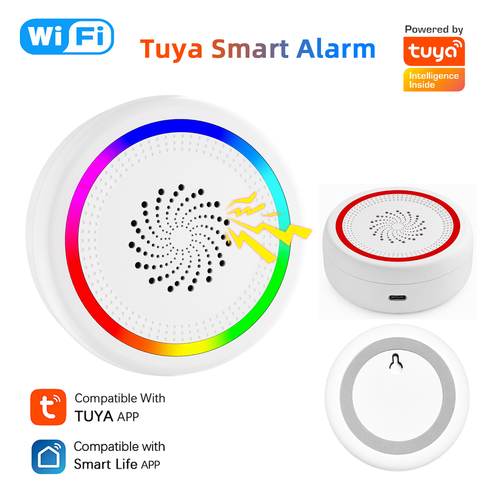 Sirena WiFi Tuya Inteligente c - Home Automation Diy reseña y precio