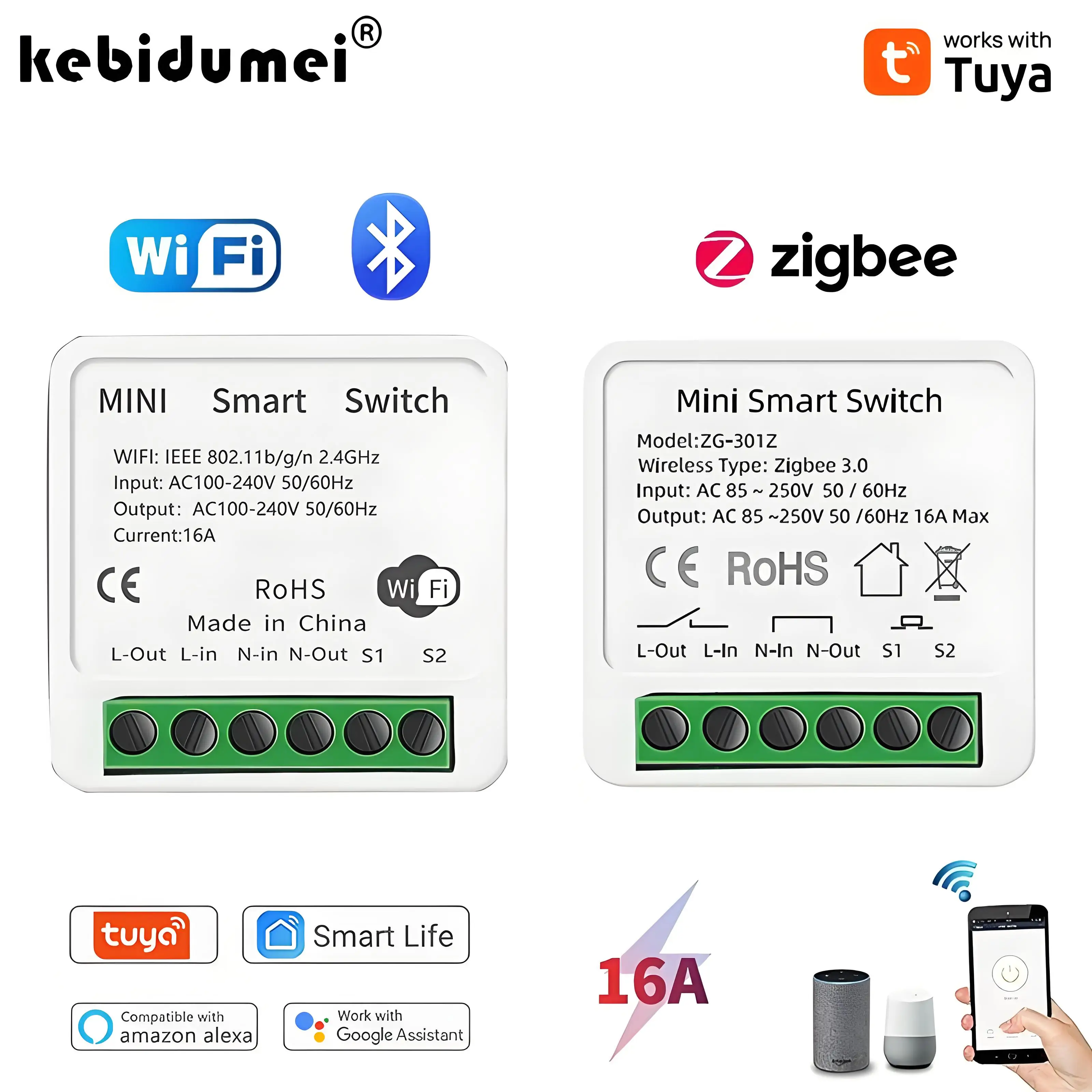 16A Tuya Zigbee 3,0 Mini inter - Diy Home Automation Controller reseña y precio